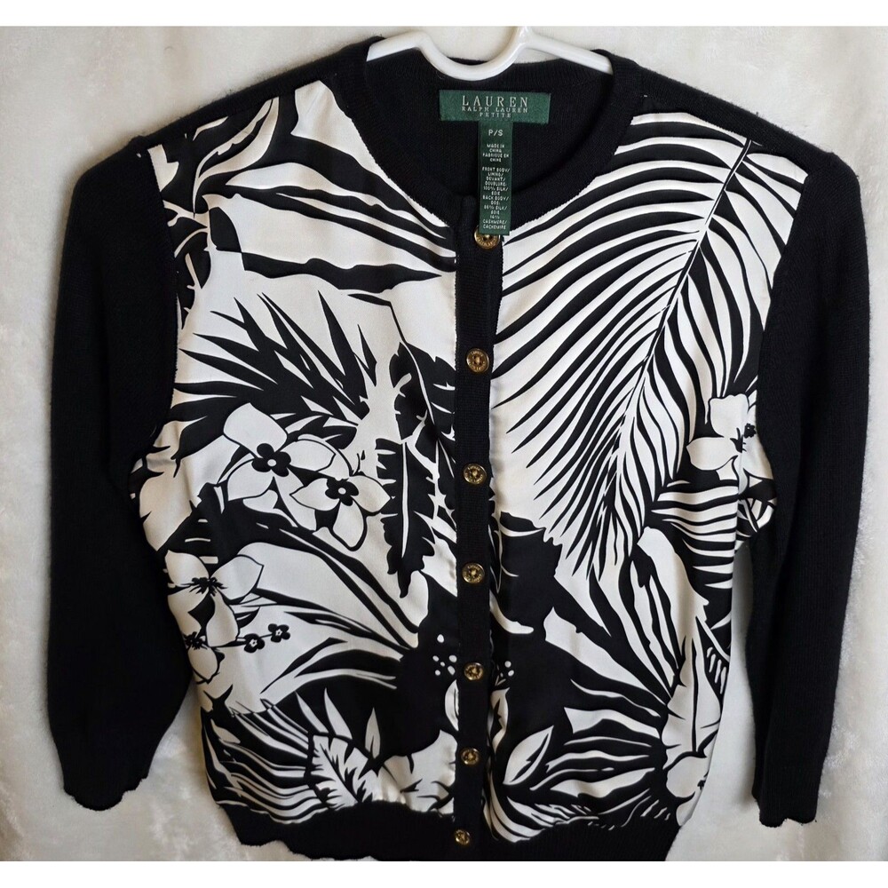 Lauren Ralph Lauren  Women's Size P/S Silk and Cashmere cardigan‎